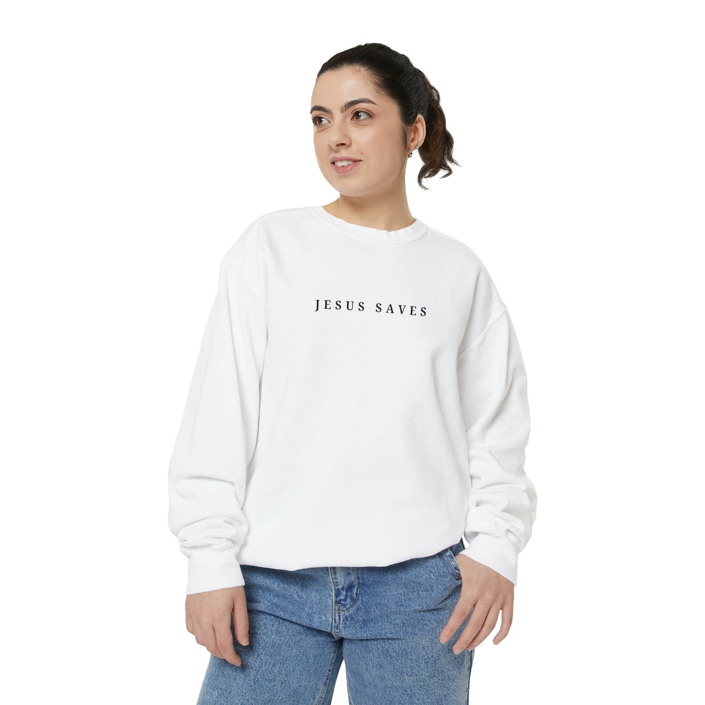 JESUS SAVES - CREWNECK